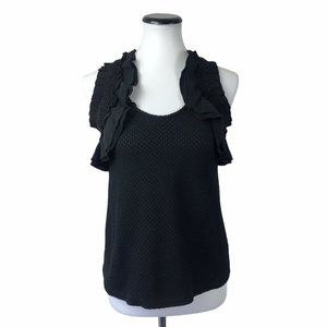 Deletta Anthropoplogie Ruffled Tank Top Knit #154